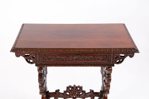 fig 8. A Fine Quality 19th Century Rosewood Carved Side Table