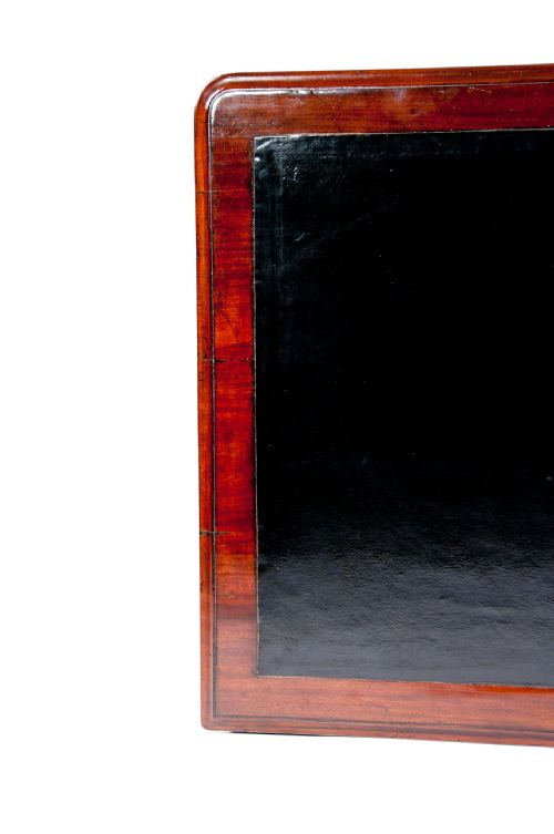 fig 7. Antique Mahogany Pedestal Writing Desk
