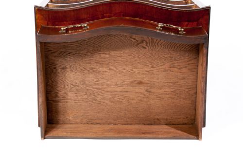 fig 9. Tall Serpentine Mahogany Chest Of Drawers