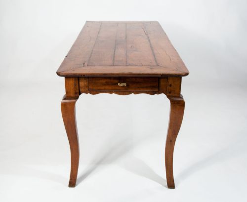 fig 1. 19th C French Fruitwood Farmhouse Table