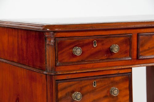 fig 6. 19th Century Mahogany Pedestal Writing Desk