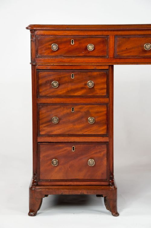fig 7. 19th Century Mahogany Pedestal Writing Desk