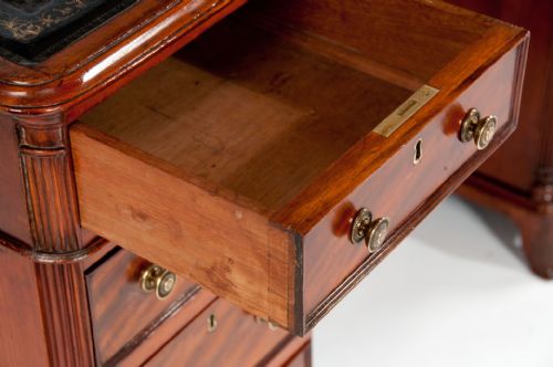 fig 10. 19th Century Mahogany Pedestal Writing Desk