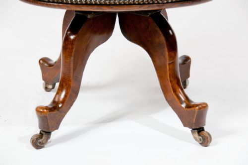 fig 6. Victorian Leather Upholstered Desk Chair