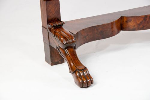 fig 3. Antique French Burr Walnut Marble Console