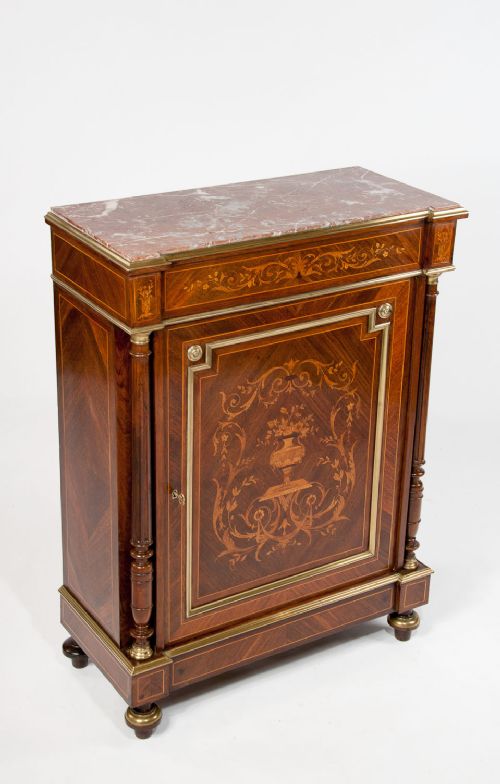 fig 1. 19th Century French Inlaid Pier Cabinet