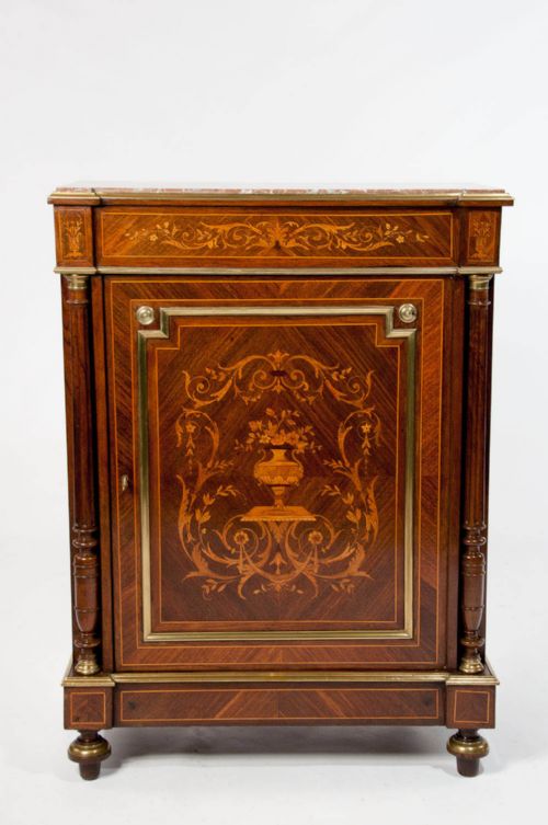 fig 7. 19th Century French Inlaid Pier Cabinet