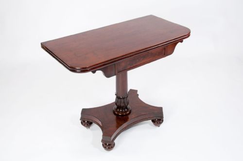 fig 1. Gillows Of Lancaster Mahogany Tea Table