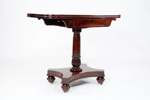 fig 4. Gillows Of Lancaster Mahogany Tea Table