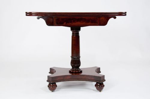 fig 5. Gillows Of Lancaster Mahogany Tea Table