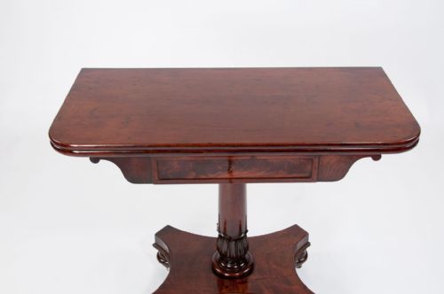 fig 6. Gillows Of Lancaster Mahogany Tea Table
