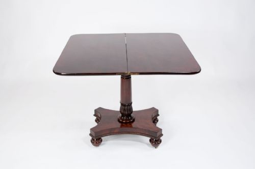 fig 7. Gillows Of Lancaster Mahogany Tea Table