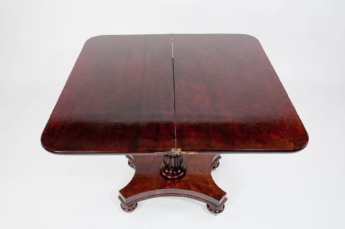 fig 8. Gillows Of Lancaster Mahogany Tea Table