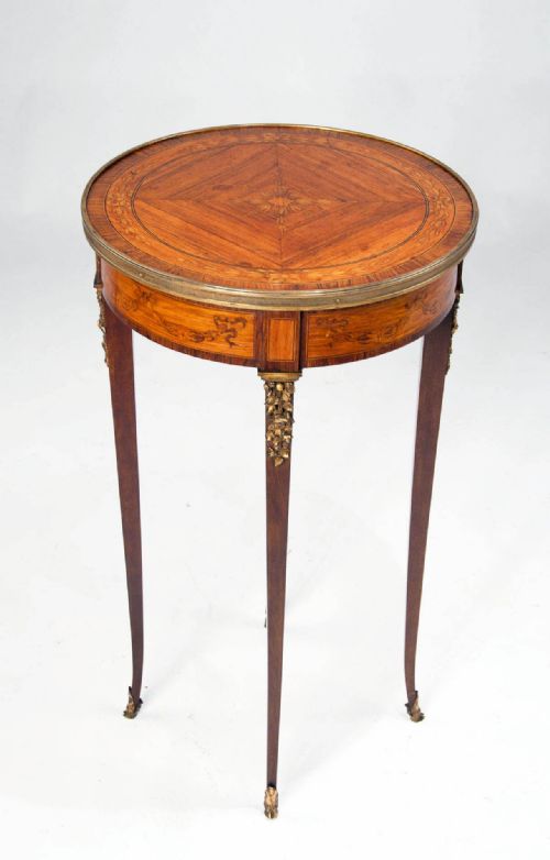 A Very Fine French Inlaid Occasional Table
