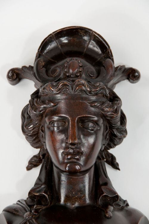 fig 2. 19th Century Pair of Carved Female Caryatids