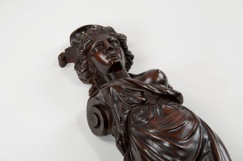 fig 6. 19th Century Pair of Carved Female Caryatids