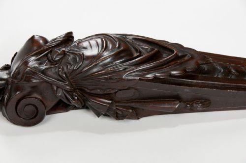 fig 10. 19th Century Pair of Carved Female Caryatids