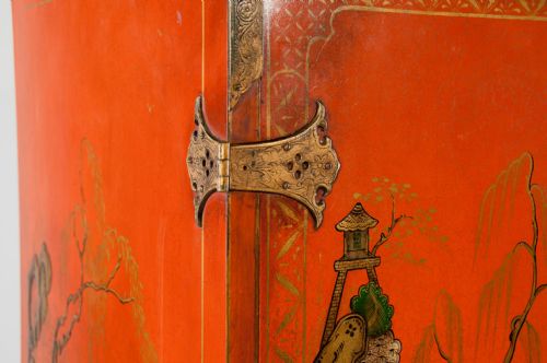 fig 4. 1920 Chinoiserie Cocktail Cabinet Silver Base