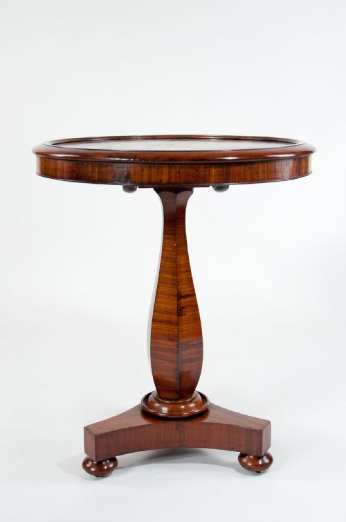 fig 5. Antique Mahogany Painted Slate Tilt Top Table