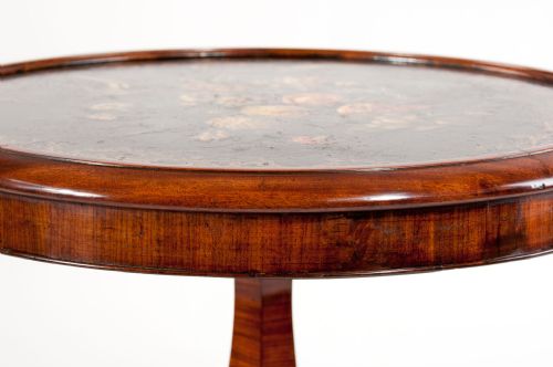 fig 8. Antique Mahogany Painted Slate Tilt Top Table