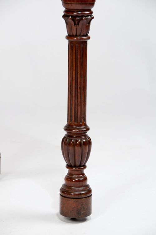 fig 6. Rare Antique Pollard Oak Card Table 19th C