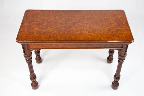 fig 8. Rare Antique Pollard Oak Card Table 19th C
