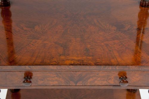 fig 8. Fine Quality Burr Walnut Antique Whatnot