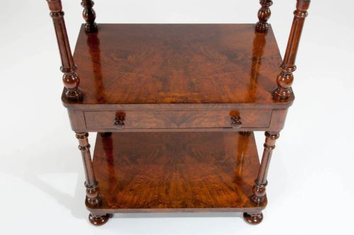 fig 7. Fine Quality Burr Walnut Antique Whatnot