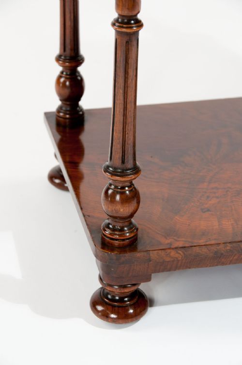fig 9. Fine Quality Burr Walnut Antique Whatnot