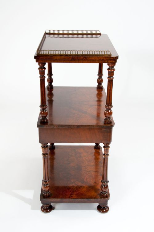 fig 10. Fine Quality Burr Walnut Antique Whatnot