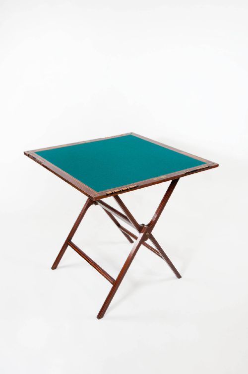 W Thornhill Edwardian Mahogany Folding Games Table
