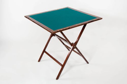 fig 1. W Thornhill Edwardian Mahogany Folding Games Table
