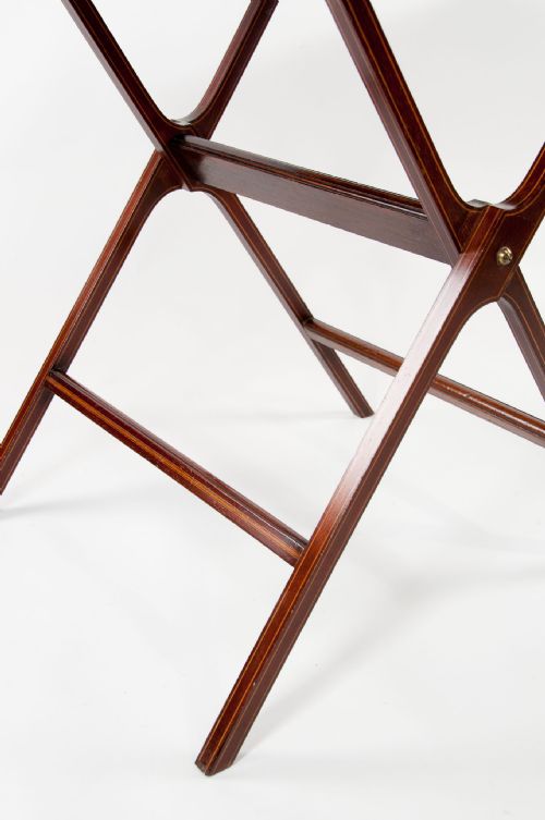 fig 6. W Thornhill Edwardian Mahogany Folding Games Table