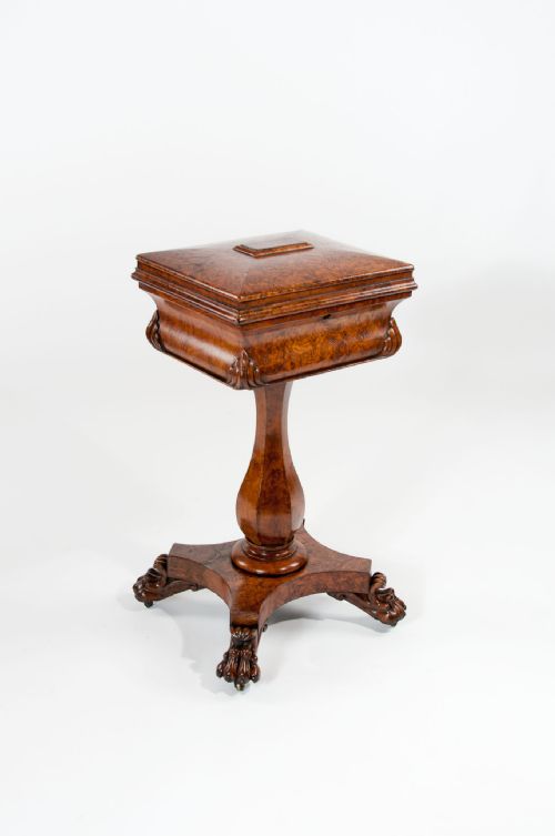 fig 1. A Fine Regency Pollard Oak Teapoy