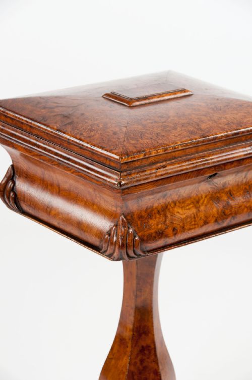 fig 2. A Fine Regency Pollard Oak Teapoy