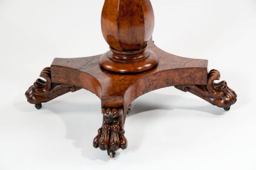 fig 5. A Fine Regency Pollard Oak Teapoy