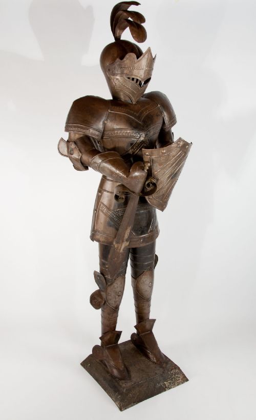 fig 1. Delightful Life-sized Knight In Suit Of Armour