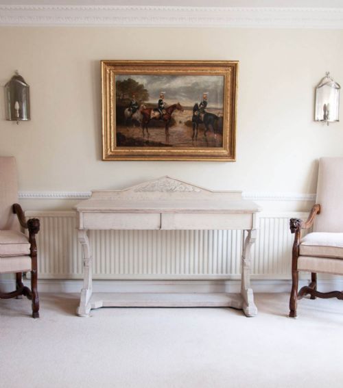 fig 3. Victorian Gothic Bleached Oak Side Table