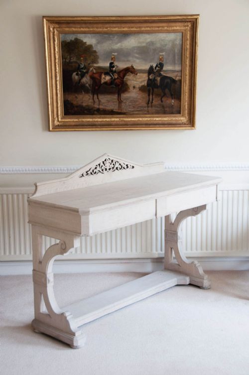 fig 4. Victorian Gothic Bleached Oak Side Table