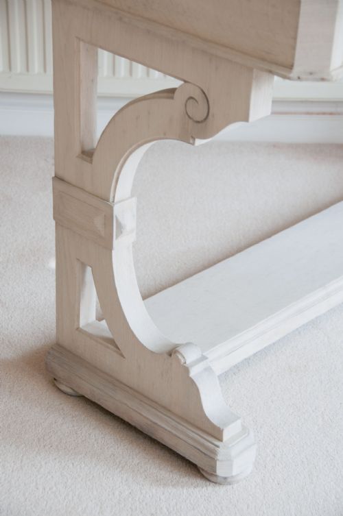 fig 7. Victorian Gothic Bleached Oak Side Table