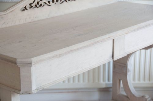 fig 8. Victorian Gothic Bleached Oak Side Table