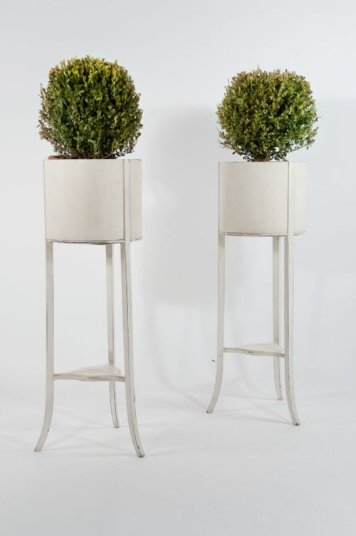 fig 1. Decorative Antique Pair of Jardinieres