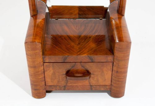 fig 9. Art Deco Walnut Cheval Mirror