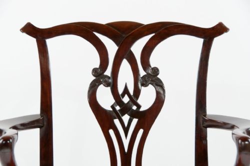 fig 7. Georgian Mahogany Leather Desk Chair