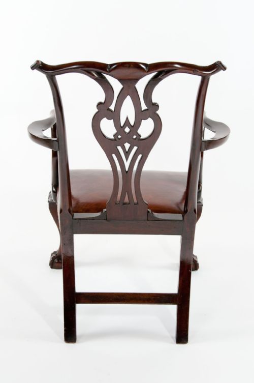 fig 10. Georgian Mahogany Leather Desk Chair