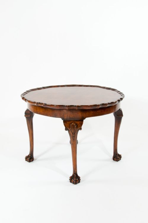 fig 1. Antique Walnut Pie Crust Edge Coffee Table