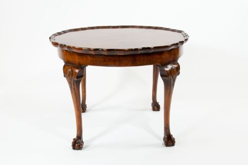fig 6. Antique Walnut Pie Crust Edge Coffee Table