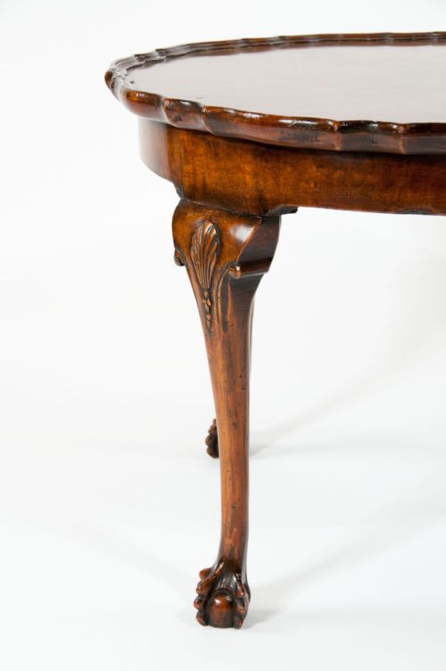 fig 7. Antique Walnut Pie Crust Edge Coffee Table