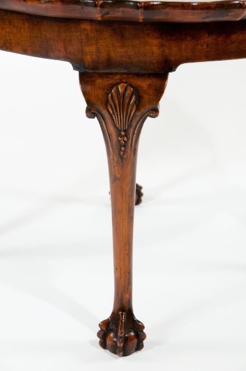 fig 8. Antique Walnut Pie Crust Edge Coffee Table