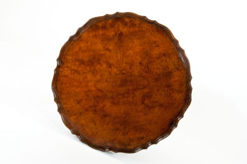 fig 9. Antique Walnut Pie Crust Edge Coffee Table